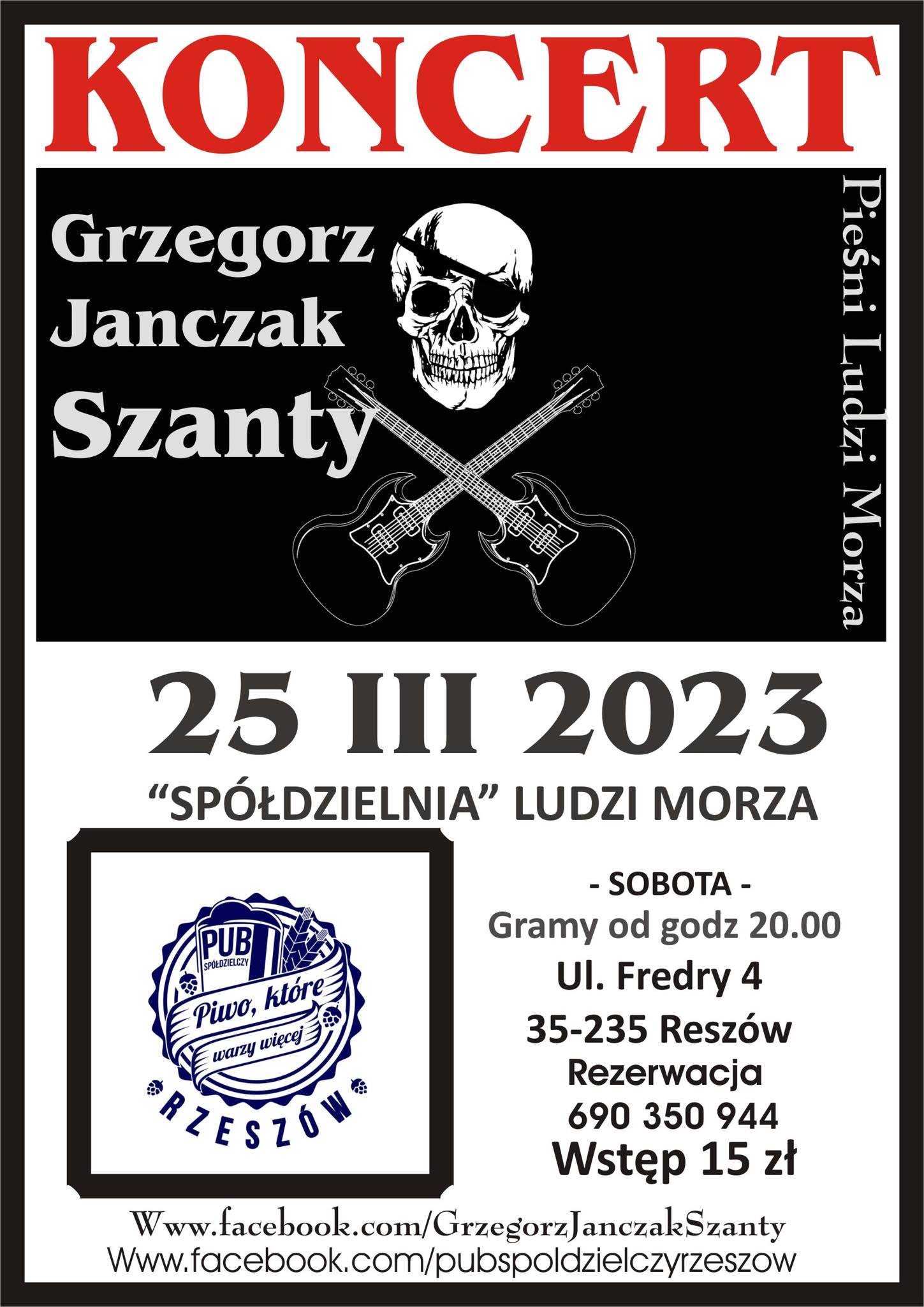 Grzegorz Janczak Szanty - SPÓDZIELNIA Ludzi Morza - Koncert.
