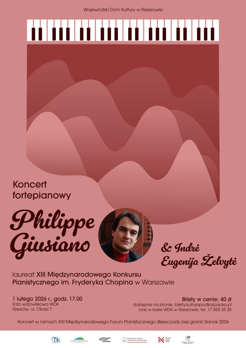 Philippe Giusiano (laureat Konkursu Chopinowskiego) z recitalem w Rzeszowie