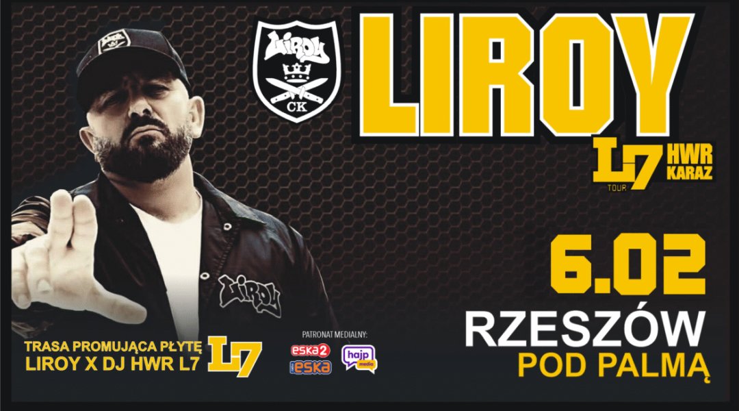 Liroy | Koncert Pod Palmą - 2026 - Koncerty w Rzeszowie Liroy | Koncert Pod Palmą