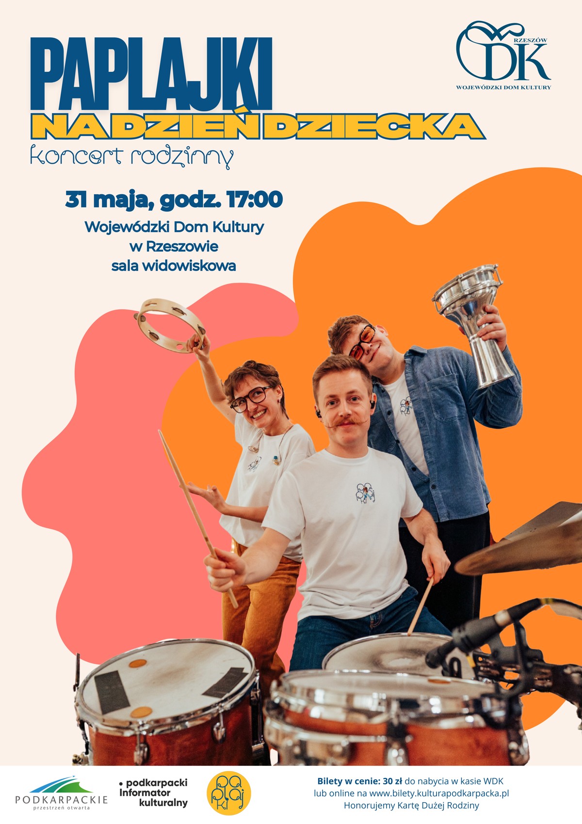 Paplajki na Dzień Dziecka – rodzinny koncert pełen zabawy w WDK w Rzeszowie