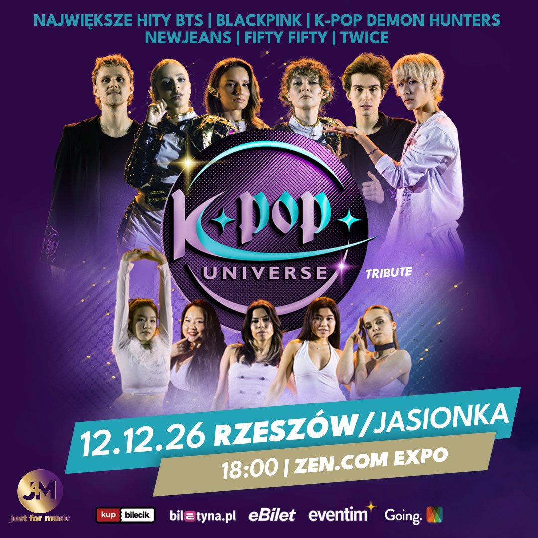 K-Pop Universe Tribute w G2A Arena | Jasionka - 2026 - Koncerty w Rzeszowie K-POP Universe w Rzeszowie