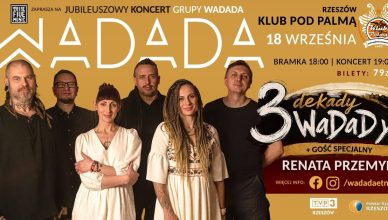 Plakat promujący koncert zespołu Wadada w rzeszowskim klubie Pod Palmą